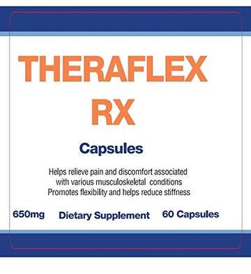 Theraflex RX® Capsules for Relief of Joint & Muscle Discomfort, Mobility and Healthy Inflammation Response with Patented Curcuwin® Turmeric Extract, Boswellia, Ashwaganda, 60 Capsules Theraflex RXAu supplements