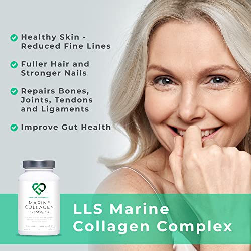 Wild-Caught Marine Collagen Complex Capsules with Hyaluronic Acid | 120 Capsules - 2 Month Supply LOVE LIFE SUPPLEMENTSUS supplements