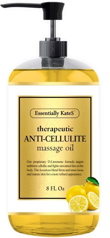 Essentially KateS Anti Cellulite Massage Oil 8 Fl Oz - Helps Break Down Fat Cells in Hip Essentially KateSUS supplements