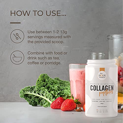 The Body Source Premium Hydrolysed Collagen Powder – 400g Unflavoured Bovine Collagen The Body SourceAu supplements