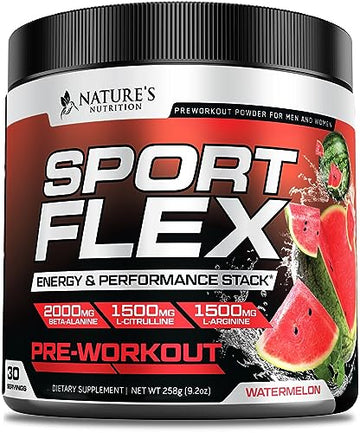 Pre Workout Powder with Beta Alanine, L-Citrulline & L-Arginine | PreWorkout Energy Powder Nature's NutritionAu supplements