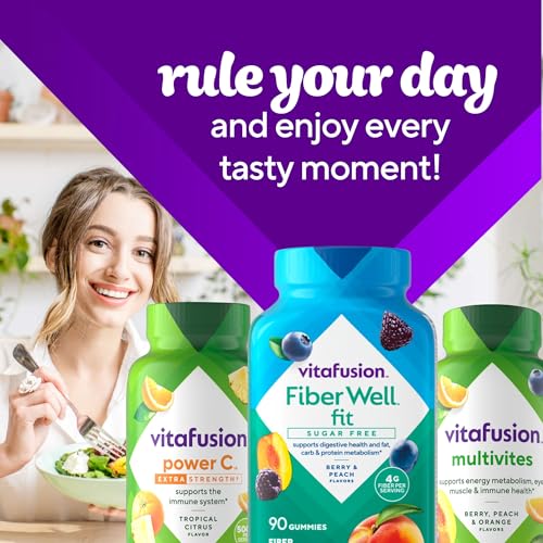 Vitafusion Fiber Well Fit Gummies Supplement, 90 Count (Packaging May Vary) VitafusionUS supplements