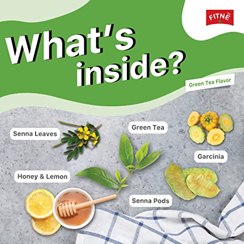 FITNE Green Tea Herbal Honey Lemon With Garcinia Senna Infusion Gentle Detox Cleanse FITNÈUS supplements