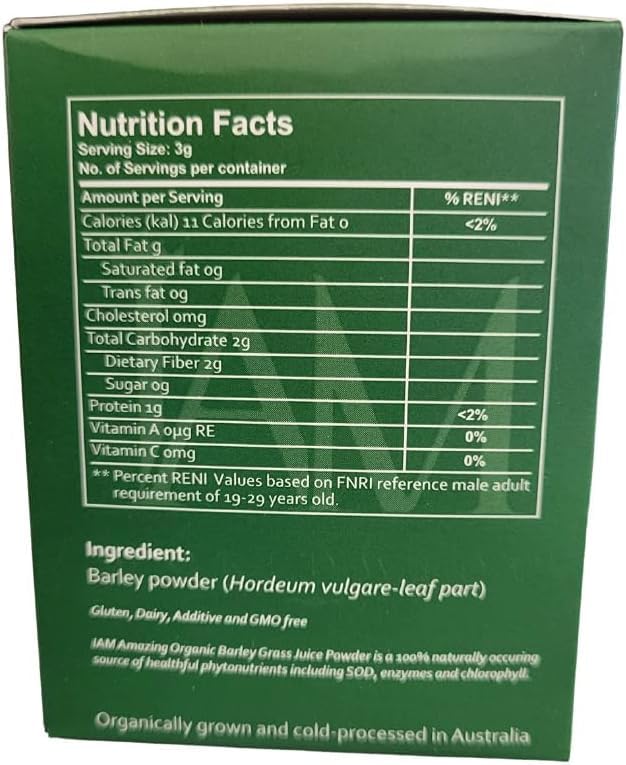 IAM Amazing Pure Organic Barley Powder Drink Barley Green Natural Blend XLXZHYFAu supplements