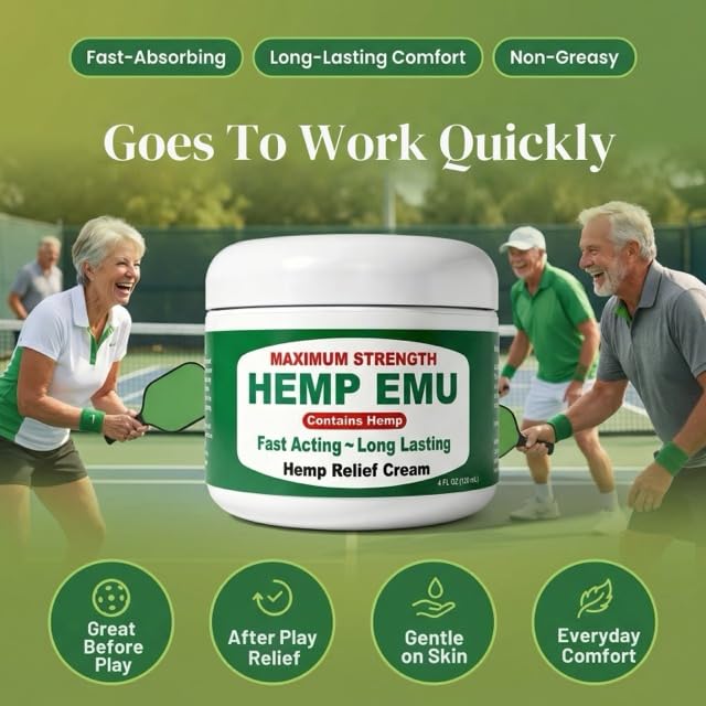 Hemp Emu Hemp Cream – 4oz Cream Hemp EmuAu supplements