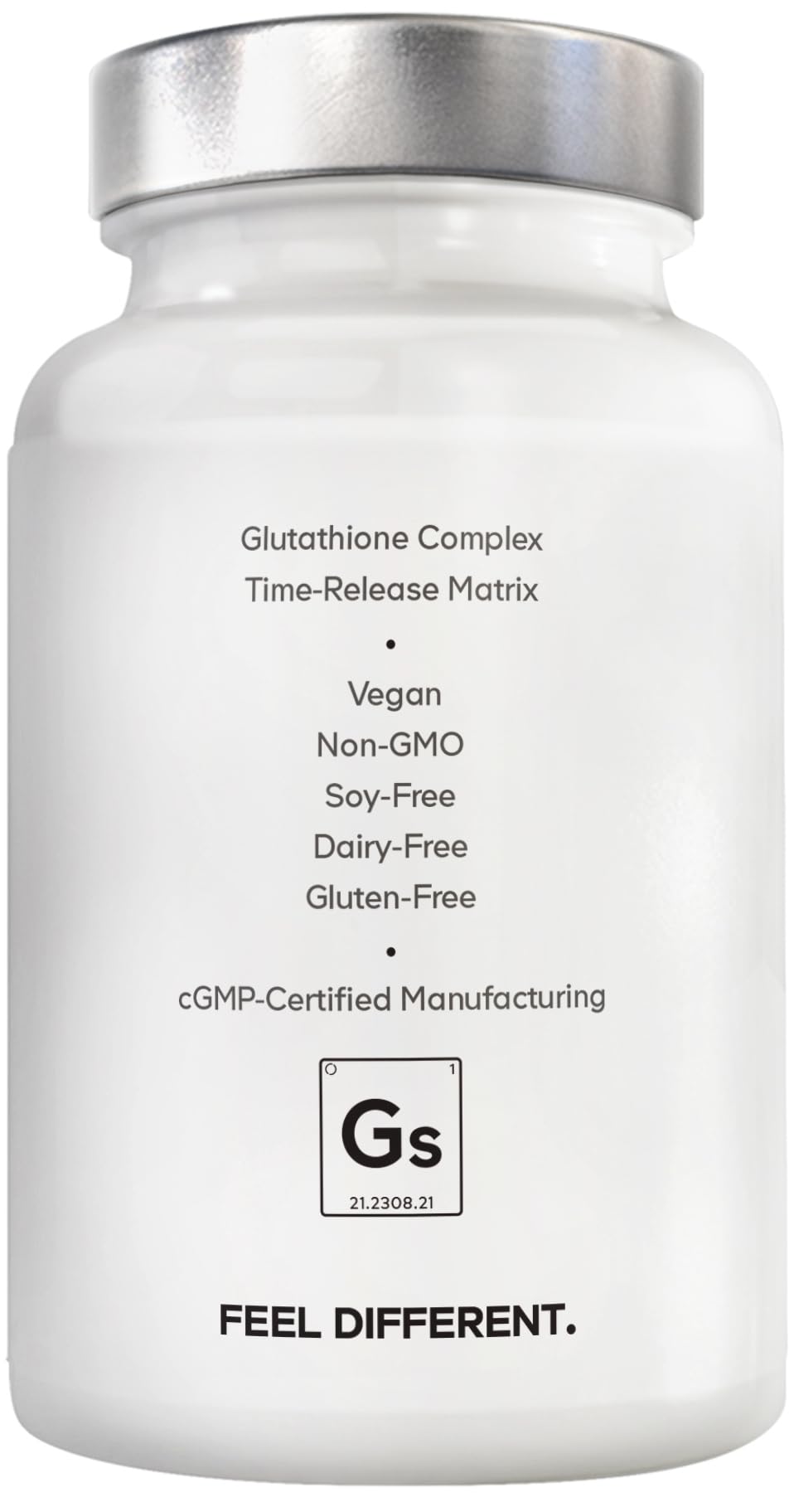 Amen Glutathione-SR+ Advanced Sustained-Release Supplement - 2-Month Supply - Reduced L-Glutathione - Galactomannans Fenugreek Seed - Time-Reduced Matrix - Non-GMO - 60 Capsules AmenAu supplements