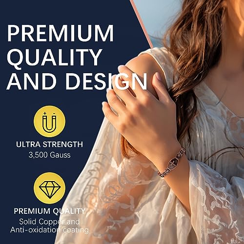 Jecanori Copper Bracelets for Women,Classic Magnetic Copper Bracelet,Valentine's Day JecanoriUS supplements
