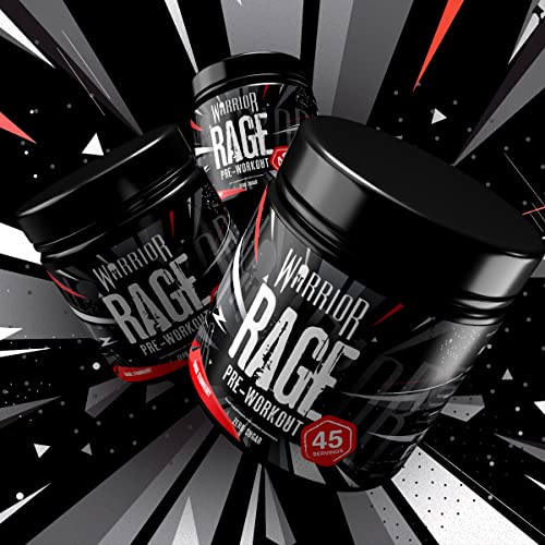 Warrior - RAGE Pre Workout Powder – Lightnin’ Lemonade 392g, WA-RG-045-01 WarriorAu supplements