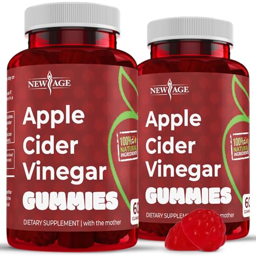 NEW AGE Apple Cider Vinegar Gummies 2-Pack - 120 Count - Immunity & Detox NEW AGEAu supplements
