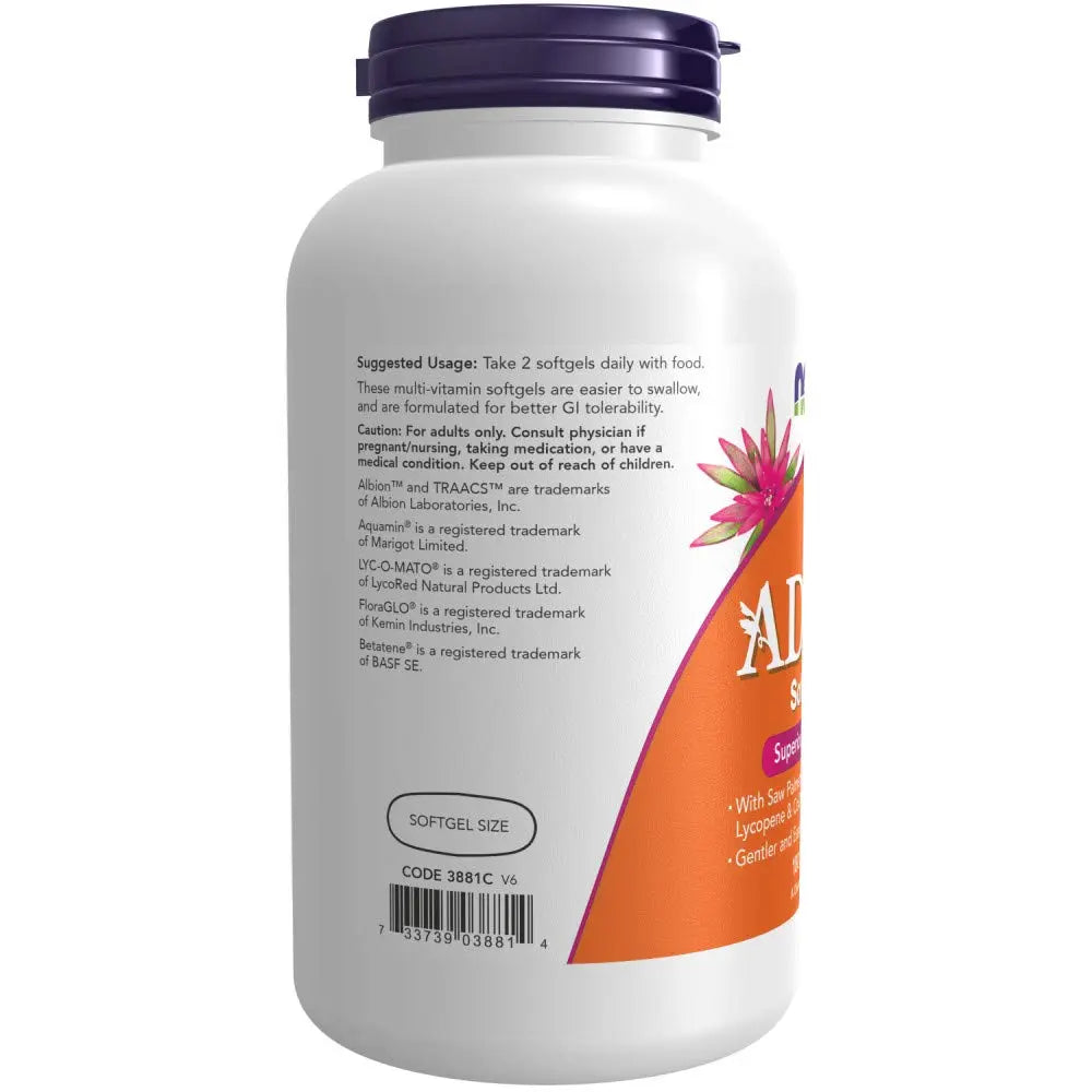 NOW Foods AdamTM Men's Multiple Vitamin -Softgels,180 Count (Pack of 1) NOW FoodsAu supplements