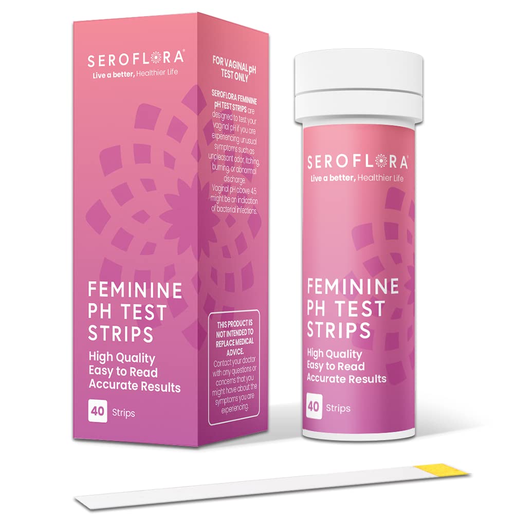 Seroflora Vaginal pH Test Strips for Women - Monitor Vaginal Health & Yeast Infection - Easy SerofloraAu supplements