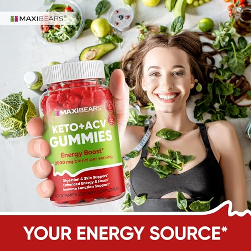 Keto Gummies - Delicious Low-Carb Snack to Boost Ketosis, Metabolism & Energy MAXIBEARSUS supplements