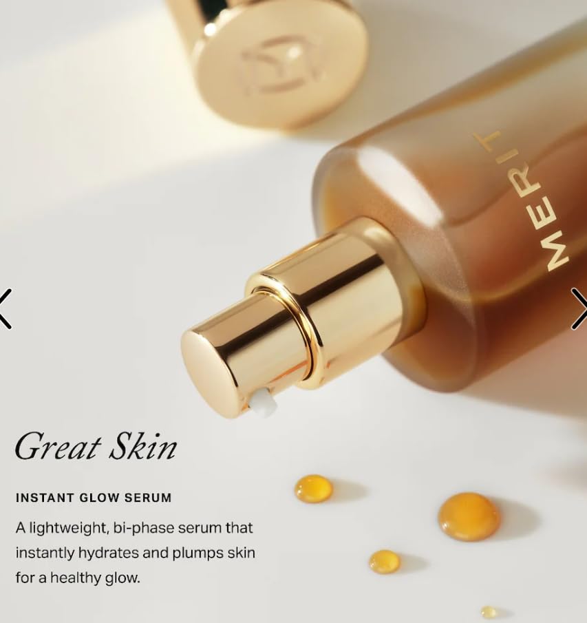 Merité Great Skin Instant Glow Serum, Bi-Phase Lightweight Formula, Hydrating and Plumping with Hyaluronic Acid and Niacinamide Aus HealthcareAu supplements