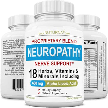 Neuropathy Support Supplement with 600 mg Pure Alpha Lipoic Acid NuturnaUS supplements