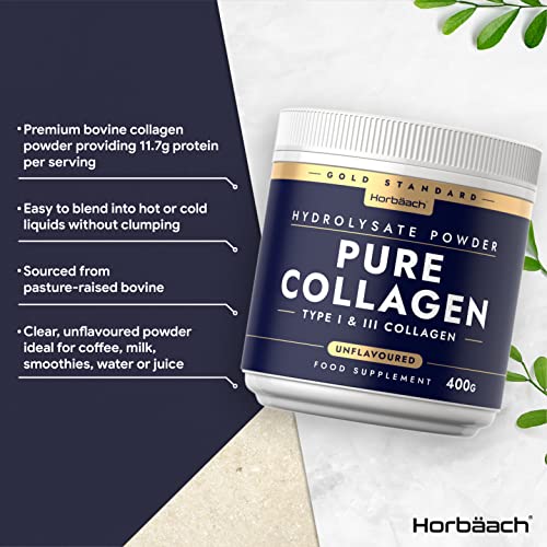 Collagen Powder | Gold Standard Bovine Collagen Peptides | Hydrolyzed Collagen HorbäachAu supplements