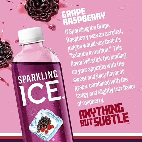 Sparkling Ice, Grape Raspberry Sparkling Water, Zero Sugar Flavored Water, with Vitamins Sparkling ICEUS supplements