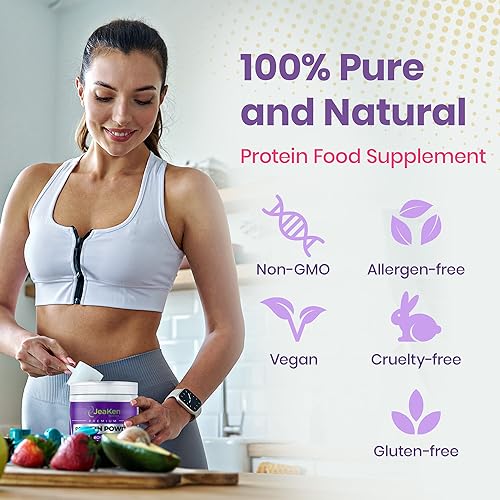 JeaKen - Unflavored Collagen Peptides Powder from Grass-Fed Bovine Sources - Sugar-Free Hydrolyzed Collagen JeaKenAu supplements
