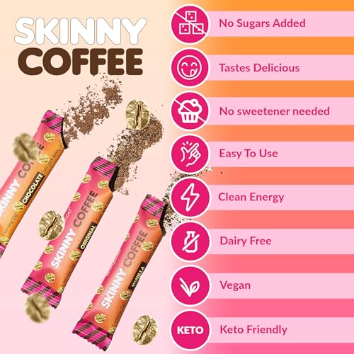 Skinny Boost Skinny Coffee- (Unflavored) Instant Sticks Made with Arabica Coffee, Garcinia SkinnyBoostUS supplements