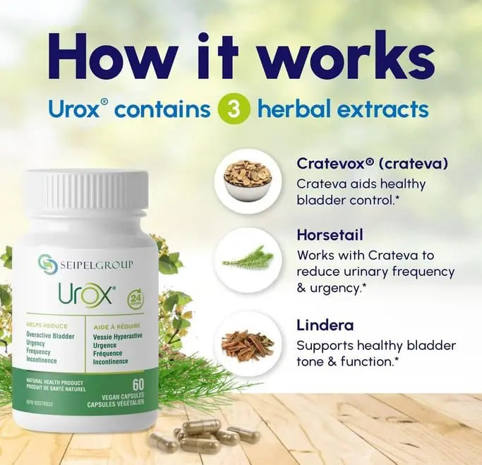 UROX Bladder Control, Safe and Effective Bladder Support Supplement for Men & Women, Helps Reduce Urinary Leakage, Frequency, Urgency, 180 Vegetarian Capsules UROXAu supplements