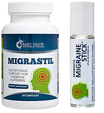 Migraine Stick & Migrastil Migraine Relief Capsules Bundle Basic VigorAu supplements