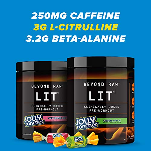 BEYOND RAW LIT | Clinically Dosed Pre-Workout Powder | Contains Caffeine, L-Citruline BEYOND RAWAu supplements