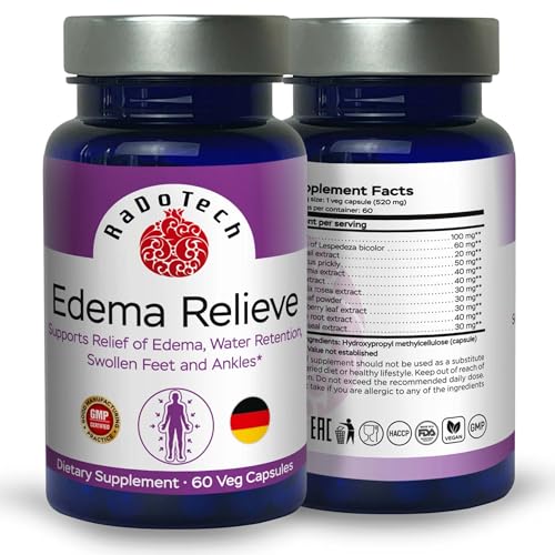 RaDoTech - Edema Relief Water Pills, Natural Diuretics for Water Retention, Foot Swelling RaDoTechAu supplements