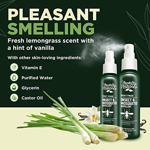 Deet-Free Insect & Mosquito Repellent Pack of 2 (8 oz) – Nice Smelling Medella NaturalsAu supplements