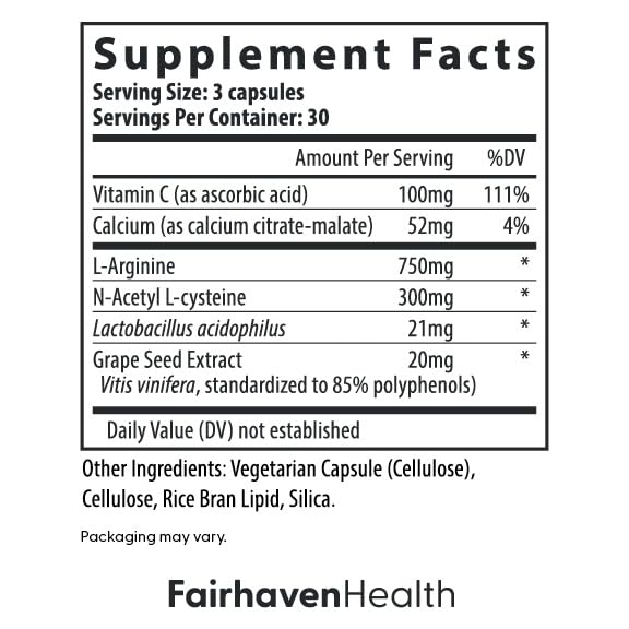 Fairhaven Health FertileCM Fertility Supplement for Women, Capsules - Fertile Cervical Mucus, Ovulation Cycle, Includes L-Arginine, N-Acetyl-Cysteine, Grape Seed Extract and Vitamin C - 90 Capsules Fairhaven HealthAu supplements