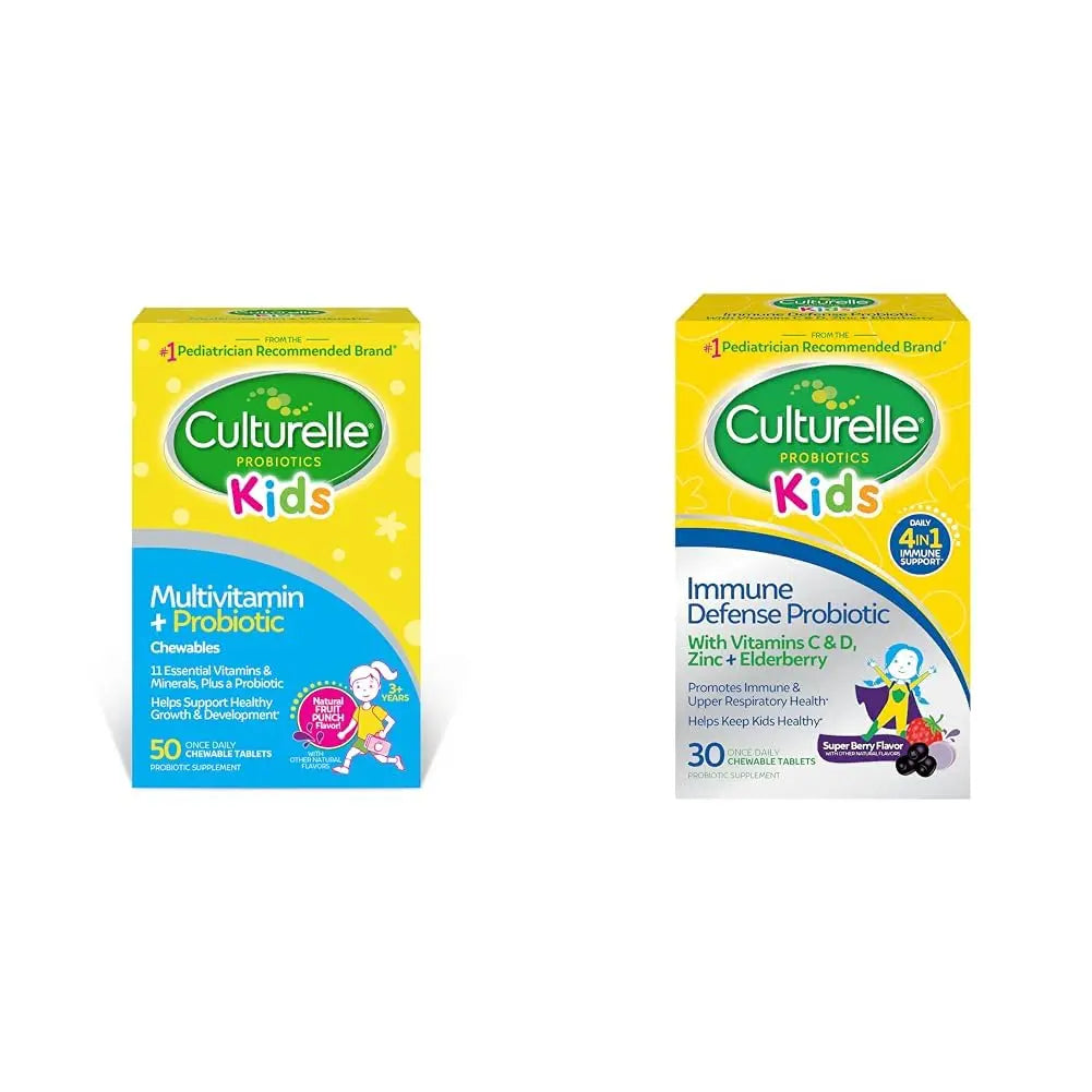 Culturelle Kids Complete Chewable Multivitamin + Probiotic for Kids & Immune Defense Probiotic with Vitamin C CulturelleAu supplements