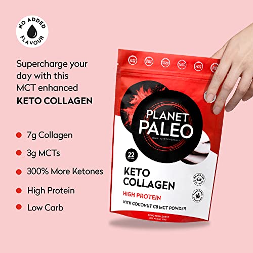 Planet Paleo Keto Collagen Powder (220g, 22 Servings) - Grass-Fed, High Protein Planet PaleoAu supplements