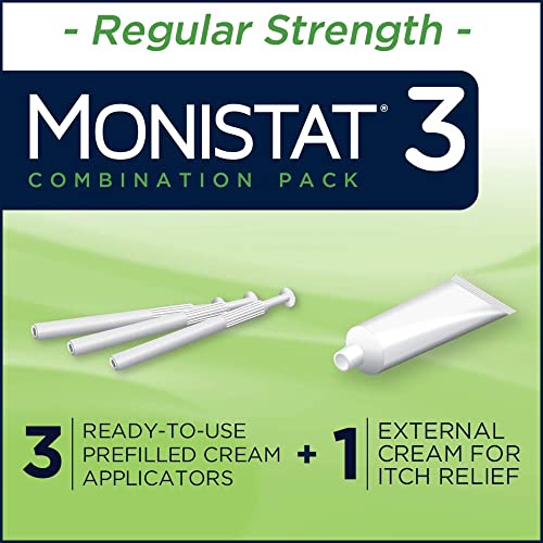 Monistat 3 Day Yeast Infection Treatment for Women, 3 Miconazole Pre-Filled Cream Applicators & External MonistatAu supplements