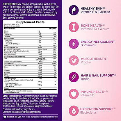 Nature's Bounty Complete Protein & Vitamin Shake Mix with Collagen & Fiber, Contains Vitamin C Nature's BountyUS supplements