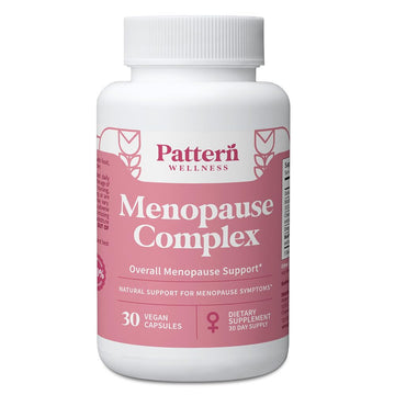 Pattern Wellness Menopause Complex – Herbal Supplement for Women’s Wellness & Hormone Health Support – with Black Cohosh, DIM & Bioperine® – 30 Vegan Capsules, 3rd Party Tested Pattern WellnessAu supplements