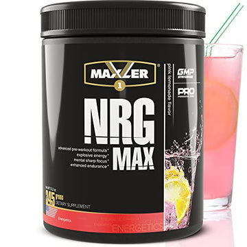 Maxler NRG MAX Pre Workout Powder with Taurine, L Citrulline Malate, Beta Alanine Creatine MaxlerAu supplements