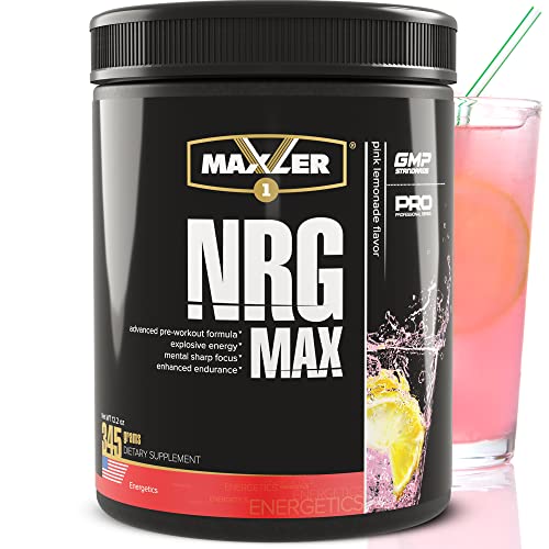 Maxler NRG MAX Pre Workout Powder with Taurine, L Citrulline Malate, Beta Alanine Creatine MaxlerAu supplements