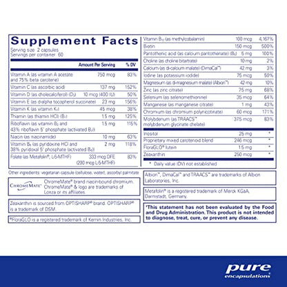 Pure Encapsulations Junior Nutrients, 120 Capsules Pure EncapsulationsUS supplements