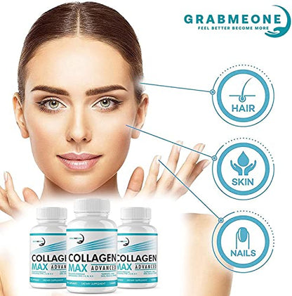 Premium Marine Collagen Supplements for Women, Ultra Potent Marine Collagen Capsules Collagen MaxUS supplements