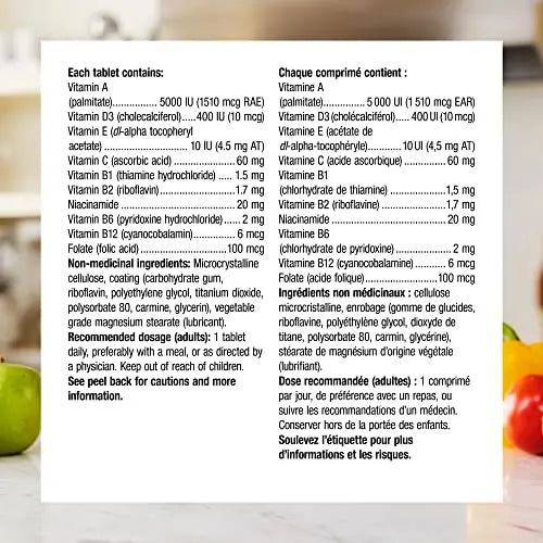 Multi-Vitamin with Vitamin E (dl-Alpha Tocopheryl Acetate) - 100 ta. Webber NaturalsAu supplements