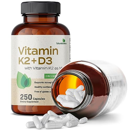 Futurebiotics Vitamin K2 (MK7) with D3 Supplement - Non-GMO Formula - 5000 IU Vitamin FuturebioticsUS supplements