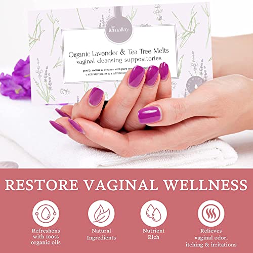 Femallay Organic Lavender and Tea Tree Oil Vaginal Cleansing Suppositories for Hygiene FemallayAu supplements