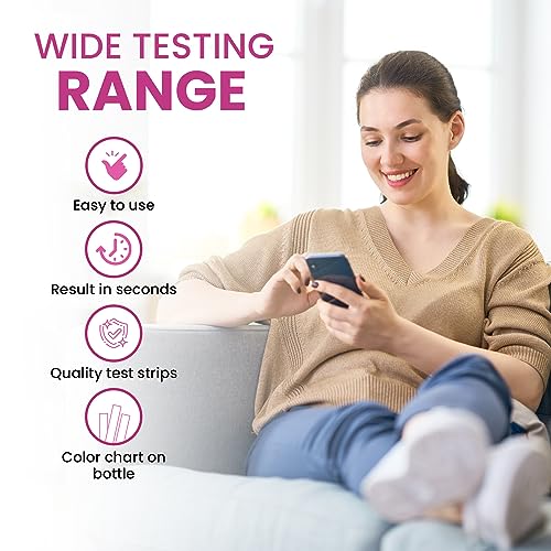 5-Minute Vaginal pH Test Kit for Women - 50 Premium-Quality Vaginal Heath pH Test Strips Included Leaping LynxAu supplements