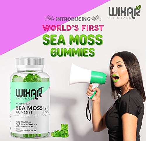 WIXAR NATURALS Sea Moss Gummies - Natural Irish Sea Moss and Bladderwrack WIXAR NATURALSAu supplements