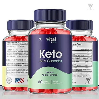 (3 Pack) Vital Ketogenic Keto ACV Gummies for Weight Loss, Vital Private Keto ACV Gummies FyvusUS supplements