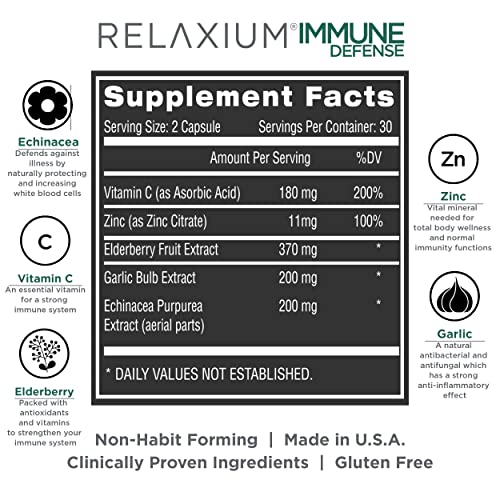 Relaxium Immune Defense, Powerful Immune Support Supplement, Immunity RelaxiumUS supplements