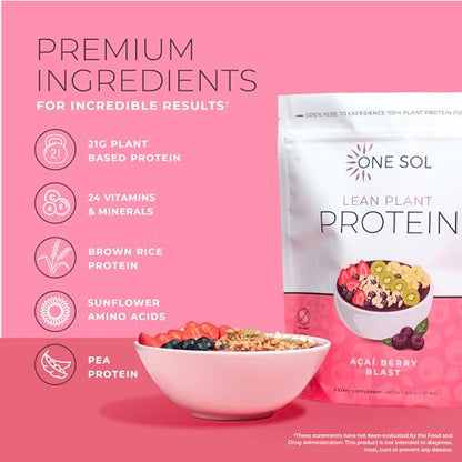 One Sol Protein Powder, Lean & Low Carb, No Bloating, Gluten Free, Lactose-Free One SolUS supplements