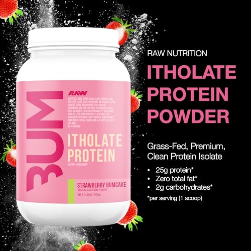 RAW Whey Isolate Protein Powder, Strawberry BumCake (CBUM Itholate Protein) RAWUS supplements