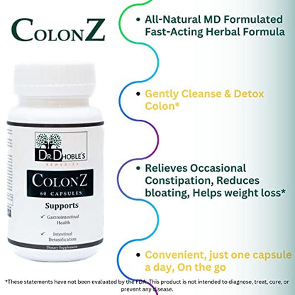 Dr. Dhoble’s Remedies ColonZ Colon Cleanser & Detox – Helps Occasional Constipation DR. DHOBLE’S REMEDIESUS supplements