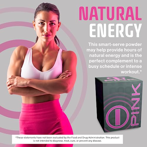 Energy Drink Powder, bHIP Pink for Women 30 Drink Mix Packets. Energy Supplements b:hipUS supplements