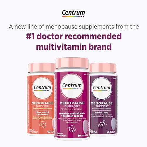 Centrum Restful Sleep Menopause Support Tablets, Supplement with Clinically Studied DailyZz and geniVida, 28 Count CentrumAu supplements