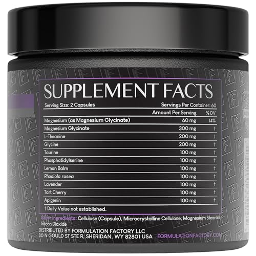 The Night Before 10-in-1 Midnight Maximizer Sleep Aid, Stress Relief, Cognition, Relaxation, Recovery, Focus, Magnesium Glycinate, L-Theanine & More, (120 Capsules – 2 Month Supply) Formulation FactoryAu supplements